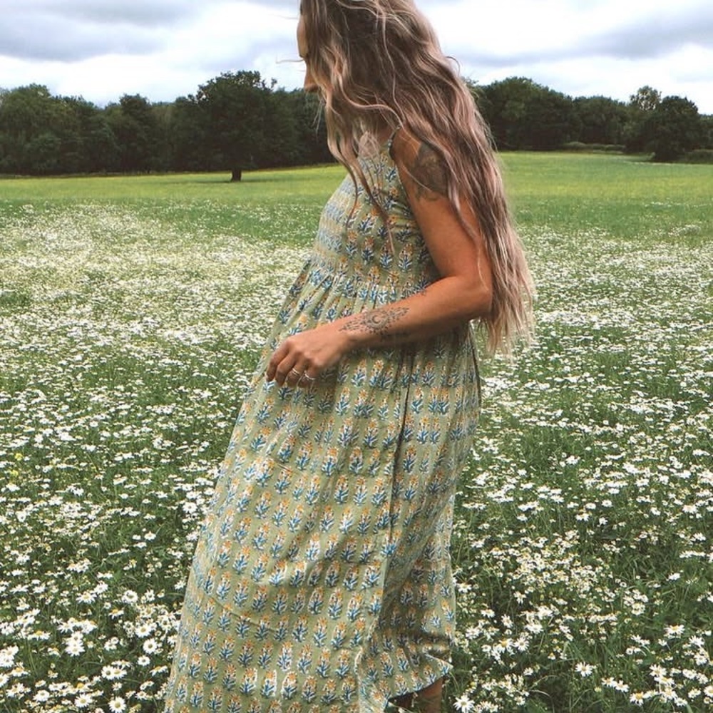 Block print 100% cotton dress